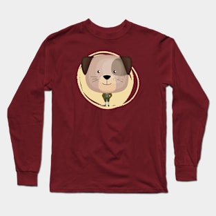 Cute dog head Long Sleeve T-Shirt